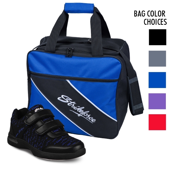 Youth KR Flyer Mesh Lite Black/Royal Velcro & Single Tote
